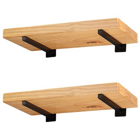 http www.target.com p wood-shelf-with-metal-bracket-threshold-153 a-51429620|Wood Wall Shelf with Hanging Wire Natural/Black .